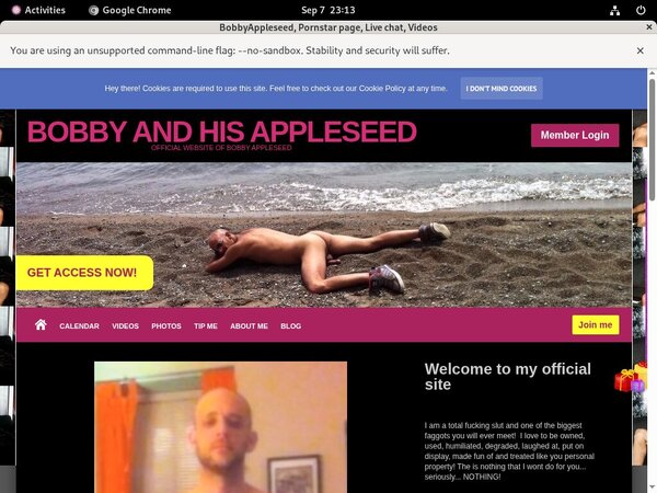 Bobbyappleseed.modelcentro.com Free Trial Offer
