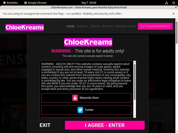 Chloe Kreams Free Memberships