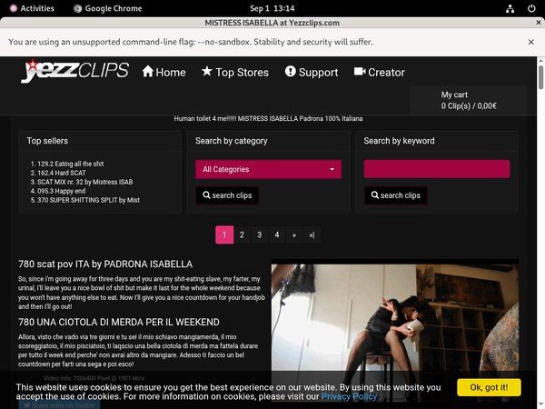 Discount Mistress Isabella Account