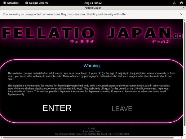 Fellatiojapan.com Black