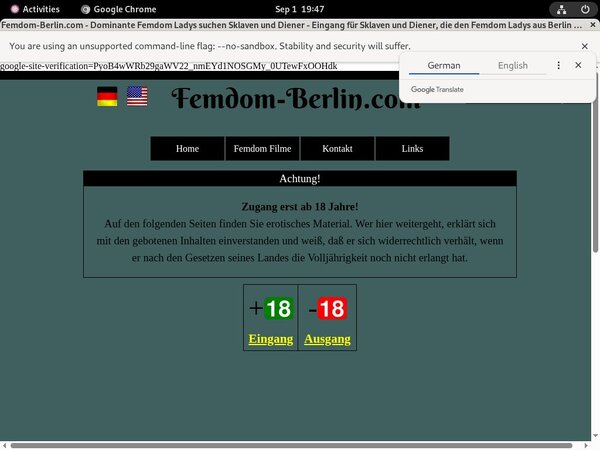 Free Femdom Berlin Logins 2018