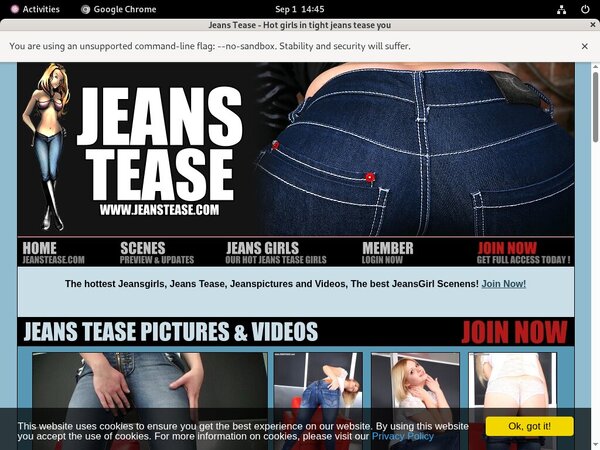 Jeans Tease Compilation