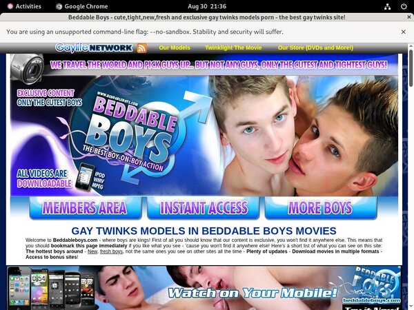 Limited Beddable Boys Deal