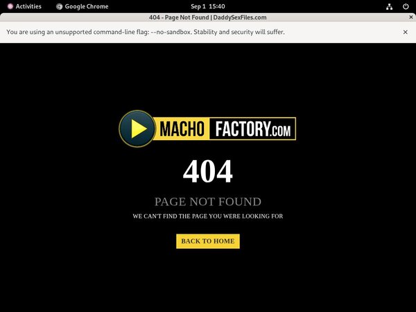 Macho Factory Using Discount