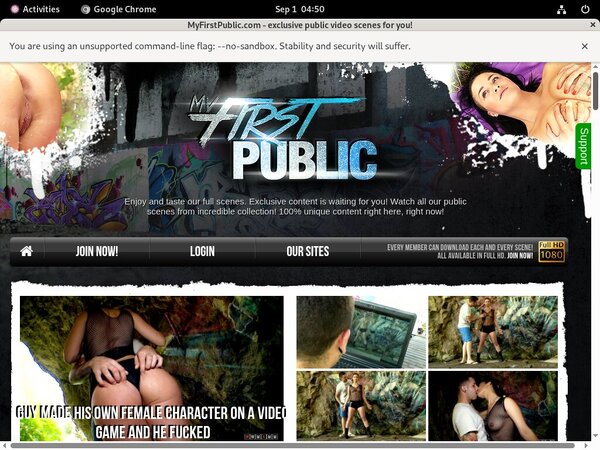 My First Public Websites