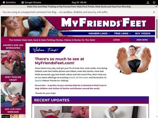 Myfriendsfeet Logins