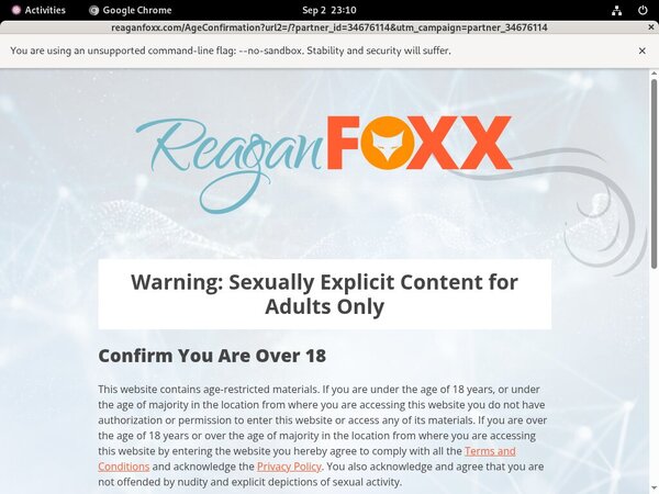Reagan Foxx Account Info