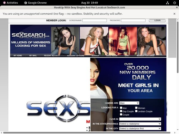 Trial Account Sex Search