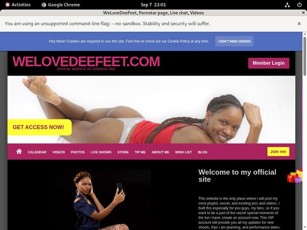 Welovedeefeet.com Bezahlen
